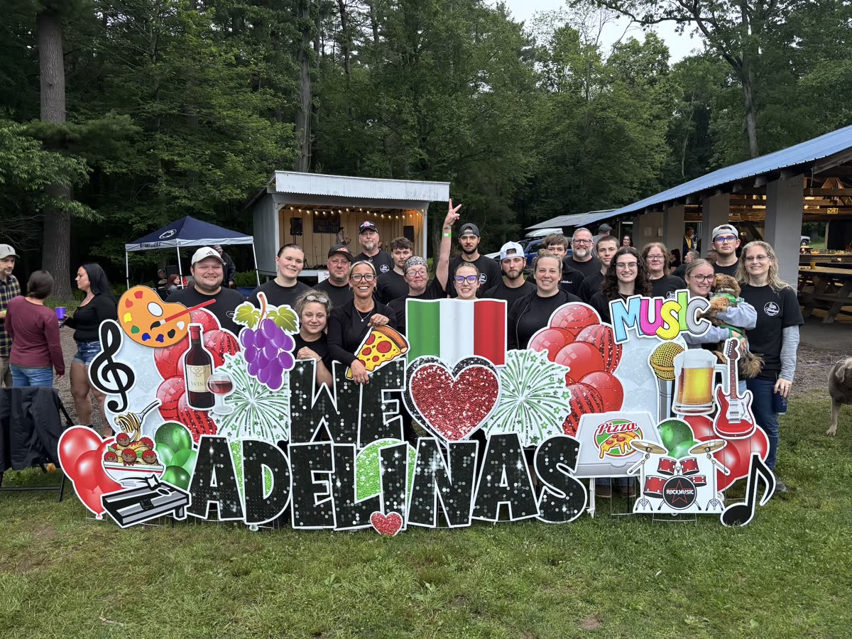The Cummings family and team at Adelina's Restaurant in downtown Wilkes-Barre